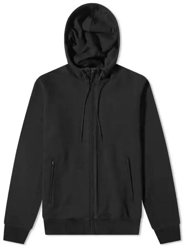 Classic Back Logo Cotton Zip-Up Hoodie Black - Y-3 - BALAAN 3