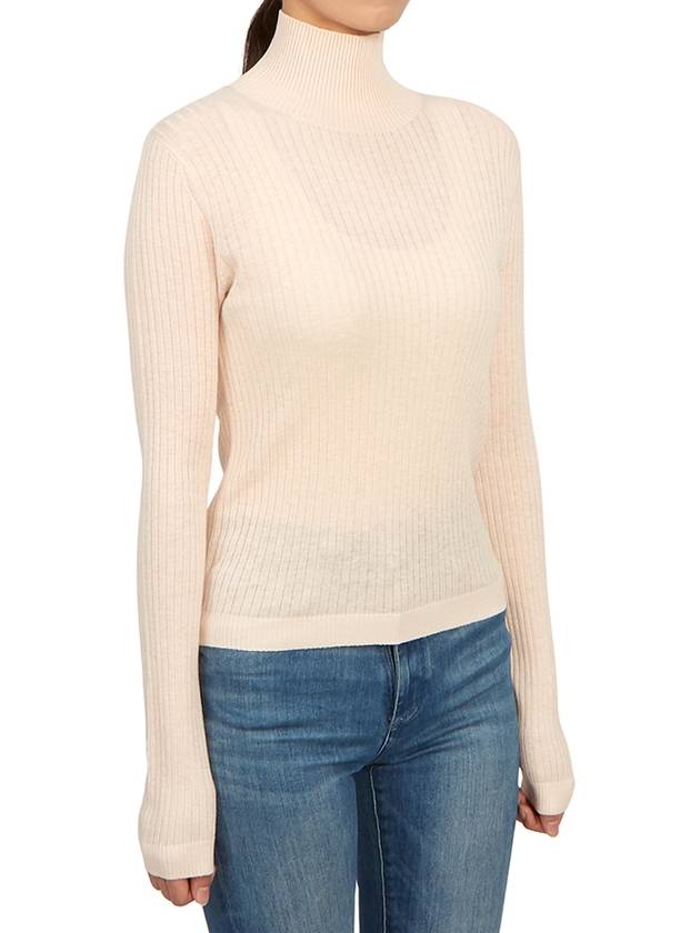 Sax High Neck Knit Turtleneck Ivory - MAX MARA - BALAAN 4