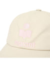 Tyron Logo Cotton Ball Cap Ecru Pink - ISABEL MARANT - BALAAN 6