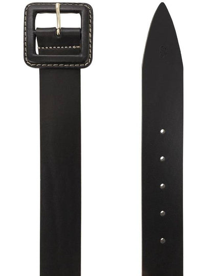 GERARD - Leather belt with covered buckle - WEEKEND MAX MARA - BALAAN 2