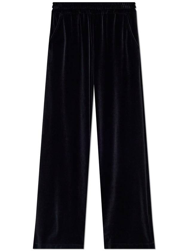 Dolce & Gabbana Velour Trousers, Women's, Black - DOLCE&GABBANA - BALAAN 1