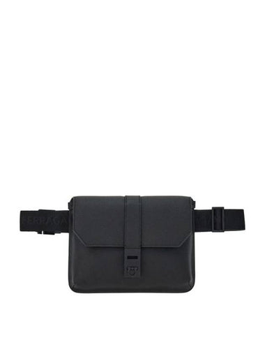 Gancini Buckle Belt Bag Black - SALVATORE FERRAGAMO - BALAAN 1