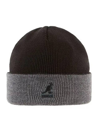 Hat 2978BC BLACK DARK FLANNEL 2978 Cuff Pullon Acrylic Men's Beanie Women's Beanie - KANGOL - BALAAN 2