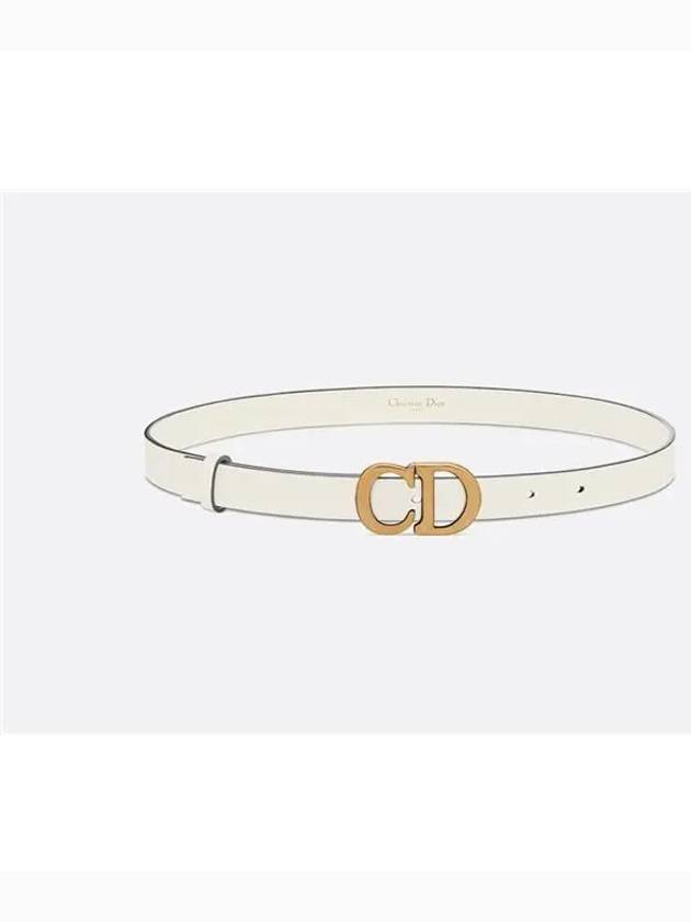 Saddle Gold CD Buckle Leather Belt Latte - DIOR - BALAAN.