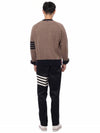 Wool 4 Bar Pullover Knit Top Medium Brown - THOM BROWNE - BALAAN 6