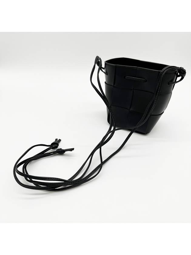 Intrecciato Cassette Small Bucket Bag Black - BOTTEGA VENETA - BALAAN 7