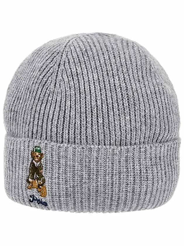 Preppy Golden Retriever Beanie Grey - POLO RALPH LAUREN - BALAAN 5