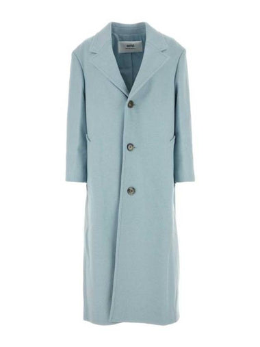 Coat FCO307WV0016 468 Light Blue - AMI - BALAAN 1