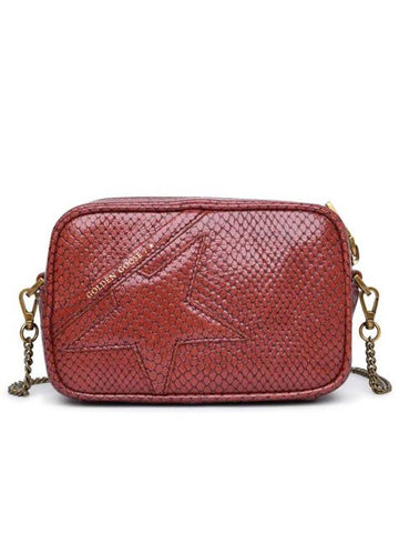 Mini Star Leather Shoulder Bag Brown - GOLDEN GOOSE - BALAAN 1