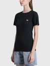 Baby Fox Patch Pocket Short Sleeve T-Shirt Black - MAISON KITSUNE - BALAAN 6