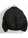 Re-Nylon Bomber Jacket Black - PRADA - BALAAN 3