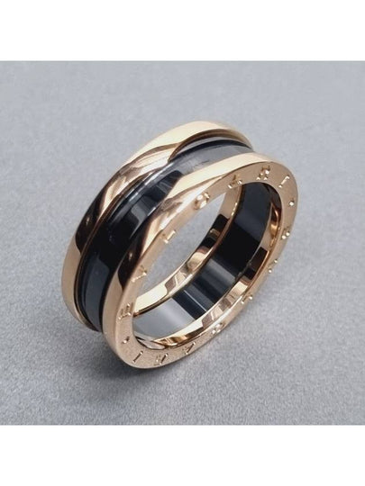 Black Ceramic B Zero1 Ring - BVLGARI - BALAAN 2