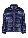 Re-Nylon Padded Down Jacket Blue - PRADA - BALAAN 1