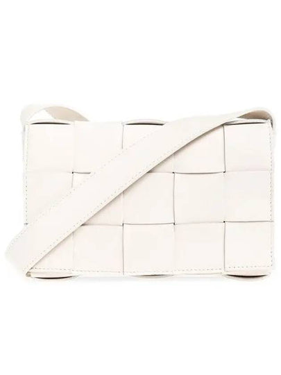 Cassette Intrecciato Small Cross Bag White - BOTTEGA VENETA - BALAAN 2