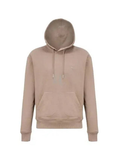 Mini Heart Logo Hoodie Beige - AMI - BALAAN 2