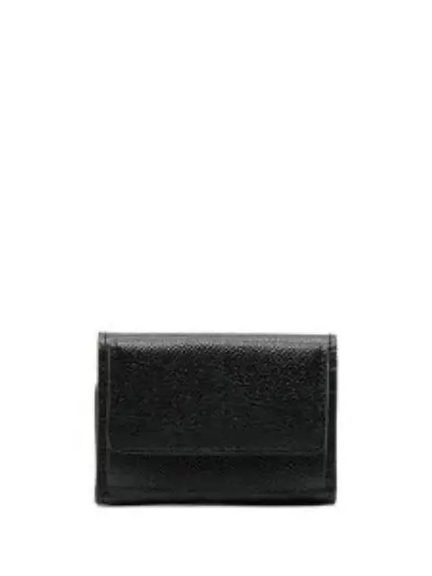 Four Stitch Logo Leather Half Wallet Black - MAISON MARGIELA - BALAAN 2