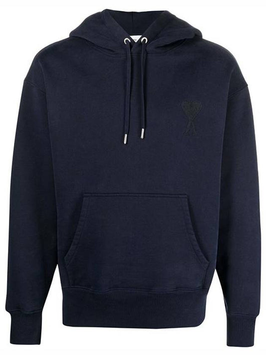 heart logo hood navy - AMI - BALAAN.