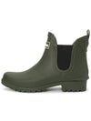 Women's Wilton Wellington Chelsea Rain Boots Green - BARBOUR - BALAAN 4