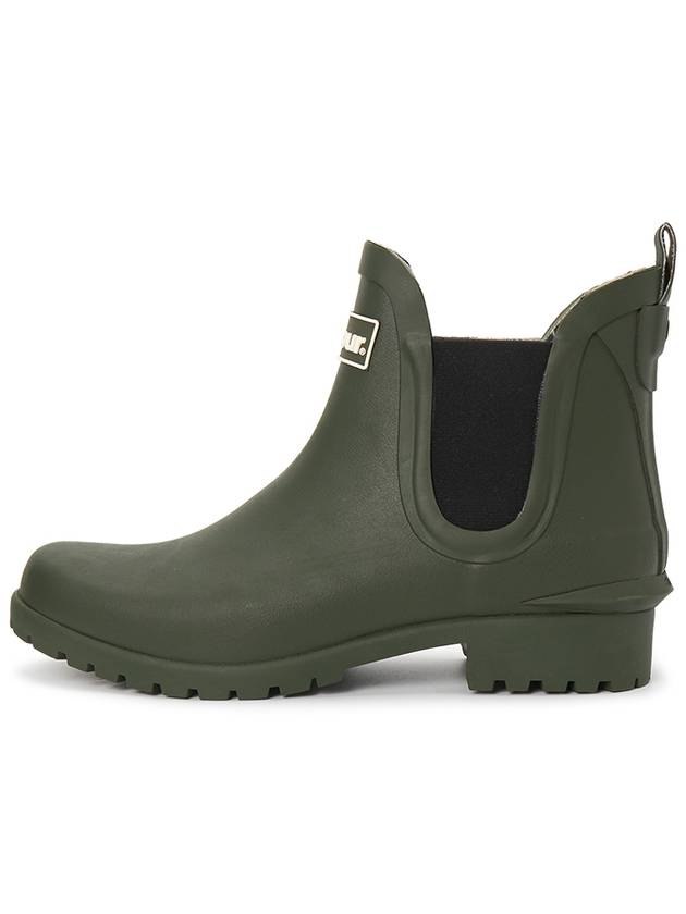 Wilton Wellington Chelsea Rain Boots Green - BARBOUR - BALAAN 4