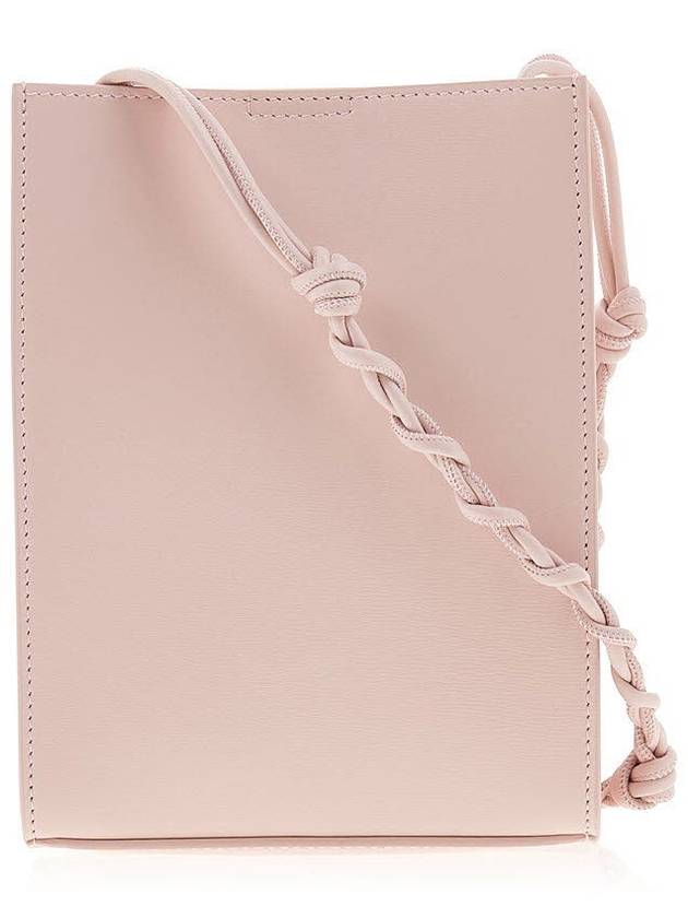 Logo Small Tangle Leather Cross Bag Pink - JIL SANDER - BALAAN 4