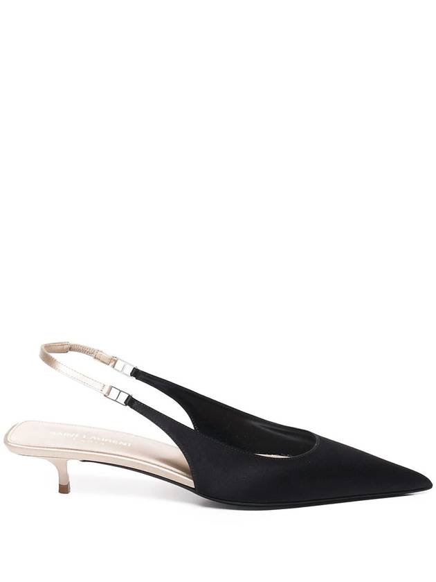 Women's Cherish Sling Back Pumps Heels Black - SAINT LAURENT - BALAAN 2