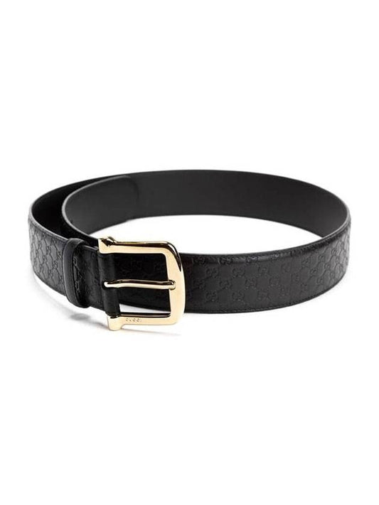 Microsima leather belt black - GUCCI - BALAAN 1