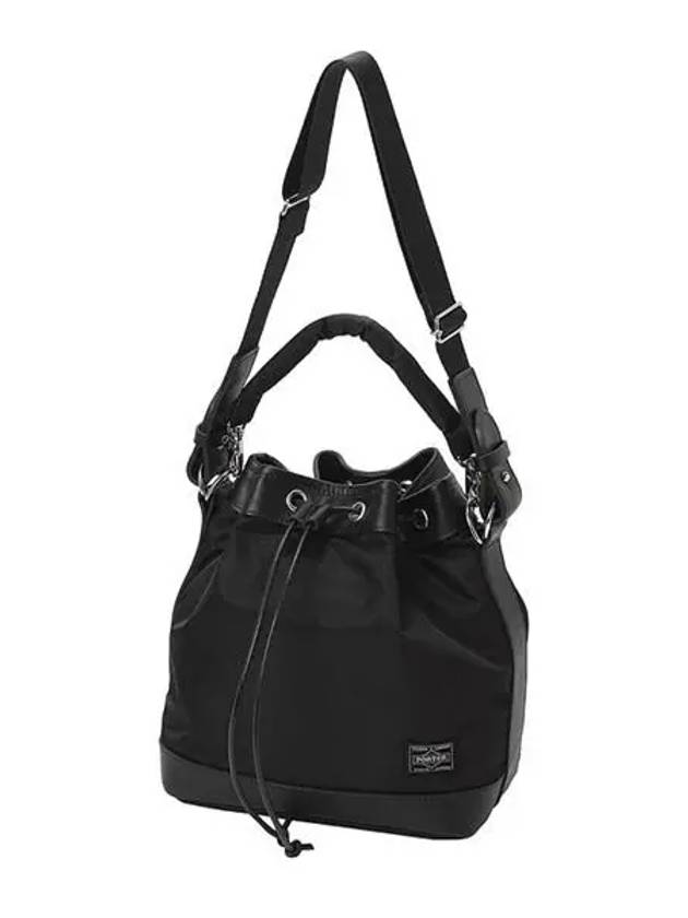 Drawstring Bucket Bag Black - PORTER YOSHIDA - BALAAN 3