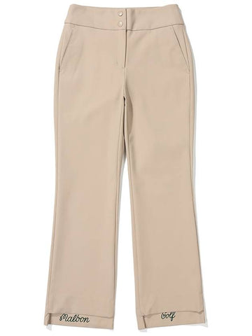 Semi bootcut pants BEIGE WOMAN - MALBON GOLF - BALAAN 1