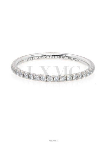 Tiffany Metro Full Eternity Ring Platinum Diamond Setting No 9 - TIFFANY & CO. - BALAAN 1