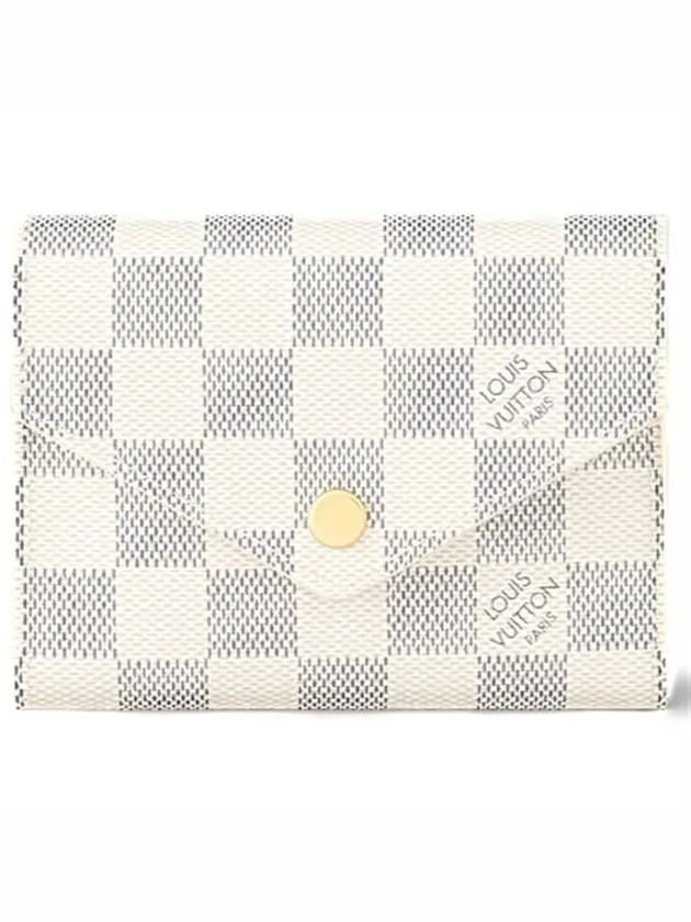 Victorine Damier Azur Canvas Bicycle Wallet Beige Pink - LOUIS VUITTON - BALAAN 2