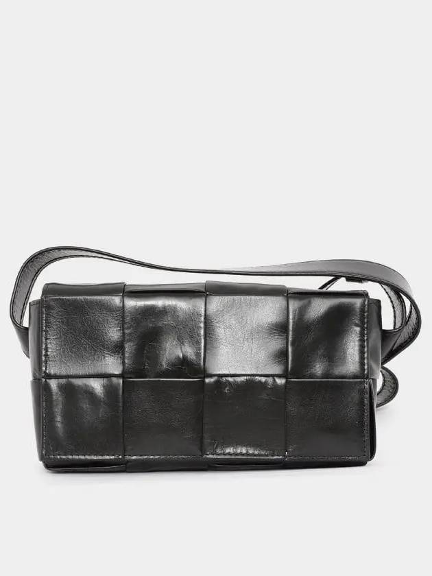 Intrecciato Cassette Mini Belt Bag Black - BOTTEGA VENETA - BALAAN 2