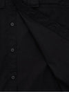 Men's Lens Waffen Gabadin Long Sleeve Shirt Black - CP COMPANY - BALAAN 9