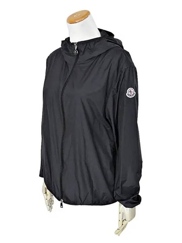 Fegeo Logo Patch Zip Up Hoodie Black - MONCLER - BALAAN 3