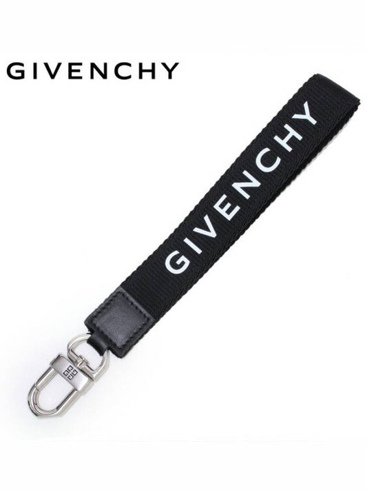 logo print key holder black - GIVENCHY - BALAAN 2