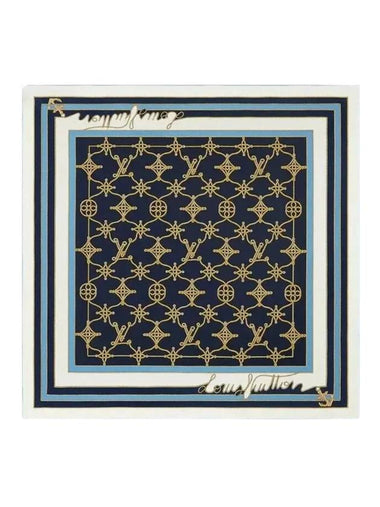 LV Cordage Square 90 Scarf Navy - LOUIS VUITTON - BALAAN 1