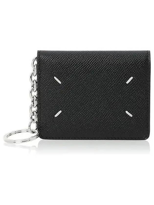 Stitch Keyring Card Wallet Black - MAISON MARGIELA - BALAAN 2