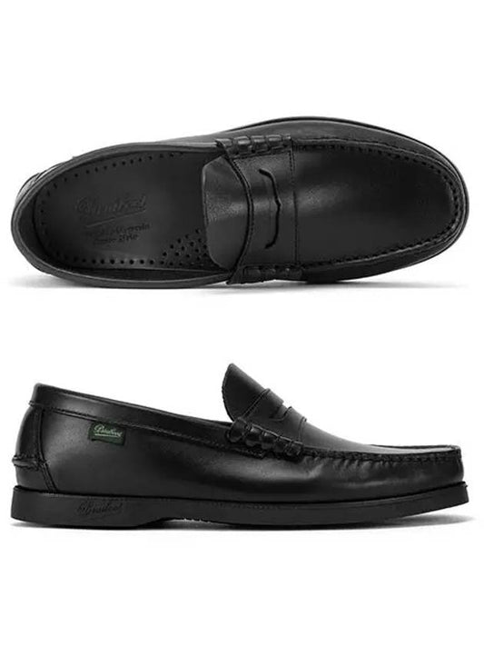 Coraux Leather Loafers Black - PARABOOT - BALAAN 2