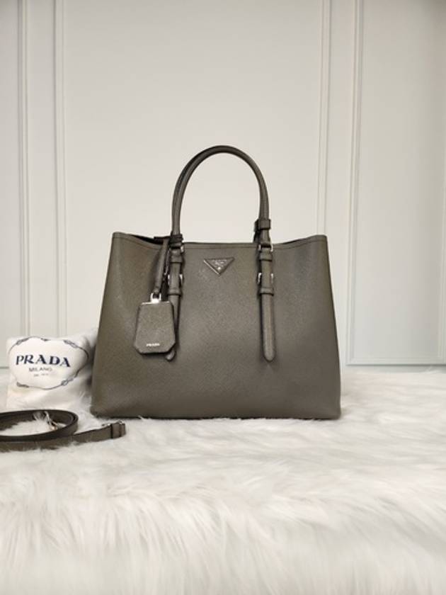 Women s Dubl Saffiano Khaki Gray BN2820 Condition A - PRADA - BALAAN 1