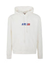 Embroidered Iconic Logo Cotton Hoodie White - AUTRY - BALAAN 1