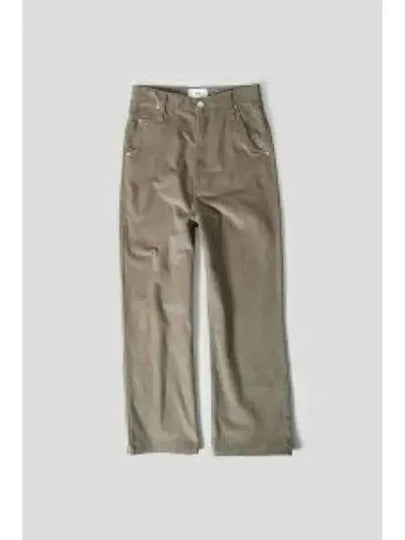 Corduroy Straight Pants Brown - AMI - BALAAN 2