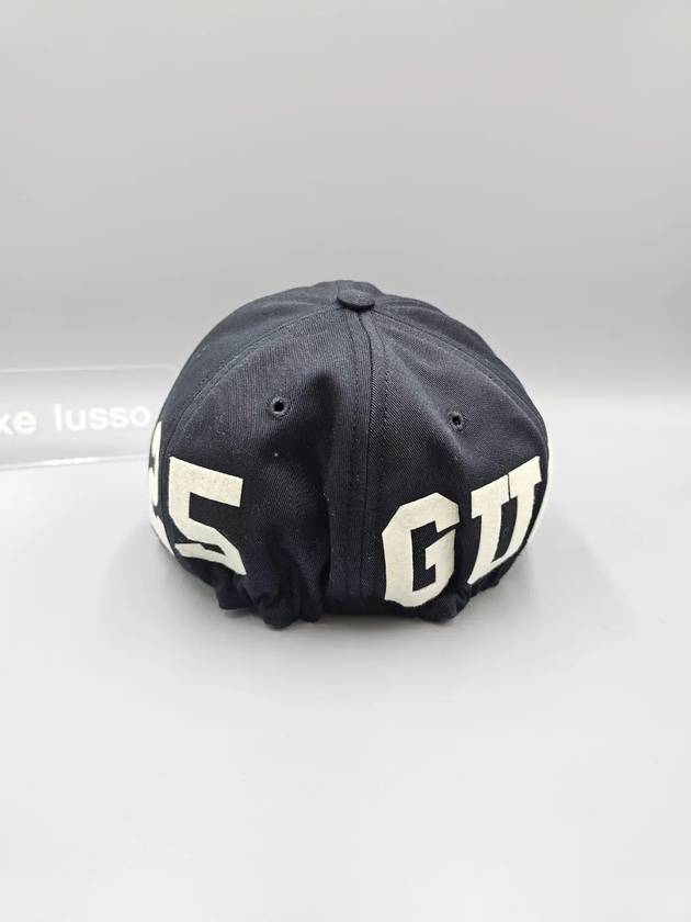 Logo Print Ball Cap Black - GUCCI - BALAAN 4