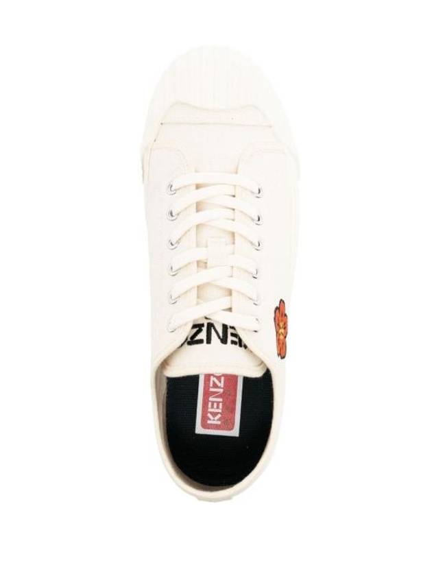 School Flower Low Top Sneakers Cream - KENZO - BALAAN 5