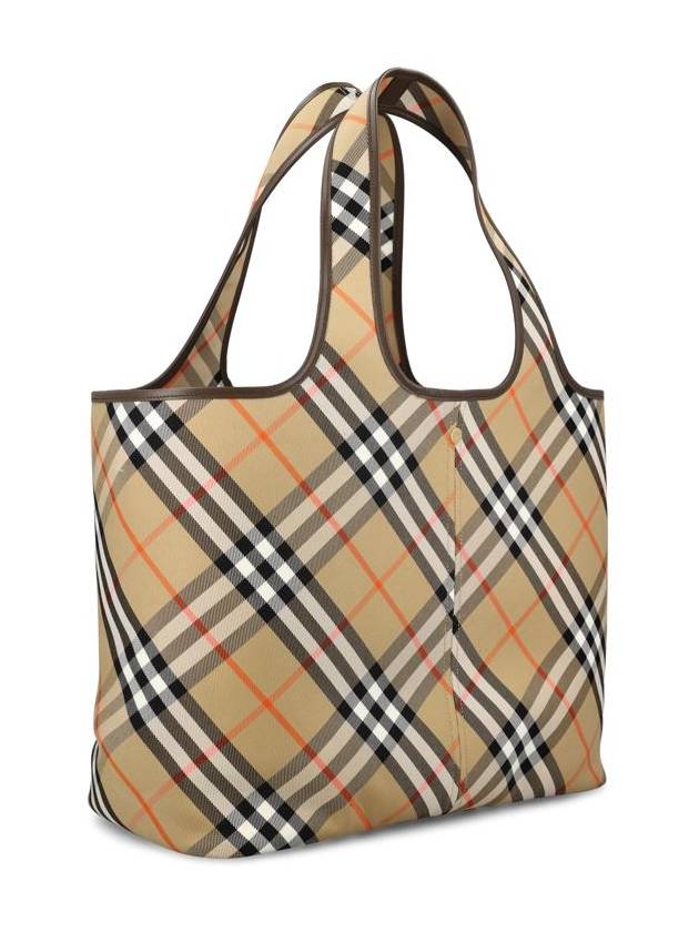 Check Medium Tote Bag Sand - BURBERRY - BALAAN 4