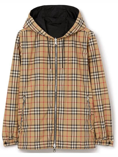 Reversible Vintage Check Hooded Jacket Archive Beige - BURBERRY - BALAAN 2