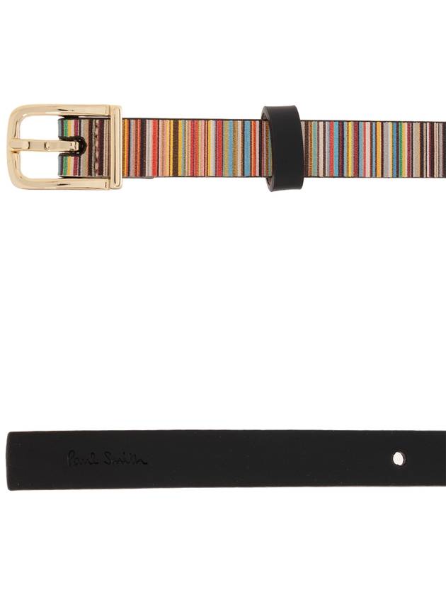 Striped Leather Belt W1A7614LSKSIG - PAUL SMITH - BALAAN 5