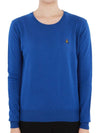 ORB Embroid Logo Knit Top Blue - VIVIENNE WESTWOOD - BALAAN 2