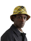 Vintage Check Reversible Bucket Hat Yellow - BURBERRY - BALAAN.