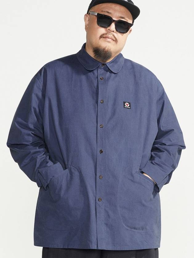 Side pocket washed shirt blue - BOOVOOM - BALAAN 1