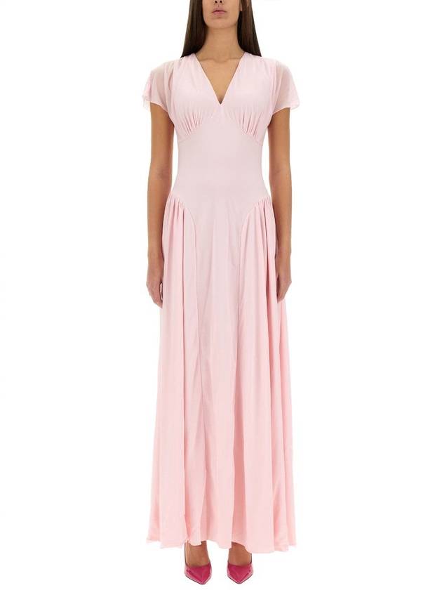 Rotate Birger Christensen Long Dress With Drape - ROTATE - BALAAN 1