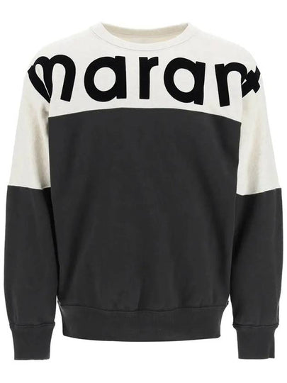 Howley Two Tone Logo Sweatshirt Faded Black - ISABEL MARANT - BALAAN 2